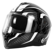 FreedConn DOT Full Face Bluetooth Motorcycle Helmet - Wireless 1000m Range, 6-Rider Group Intercom, FM Radio Support, Model BM22