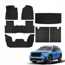 Premium All-Weather 3D Floor Mats & Trunk Liners for 2023-2024 Honda Pilot - Perfect Fit for Sport, Touring, Elite, TrailSport, EX-L Models