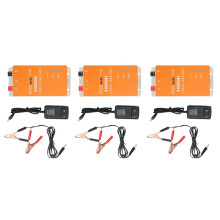 High-Voltage Solar Electric Fence Charger - 3-Pack, 10km Range for Horse, Cattle, and Poultry Farms, EU Plug