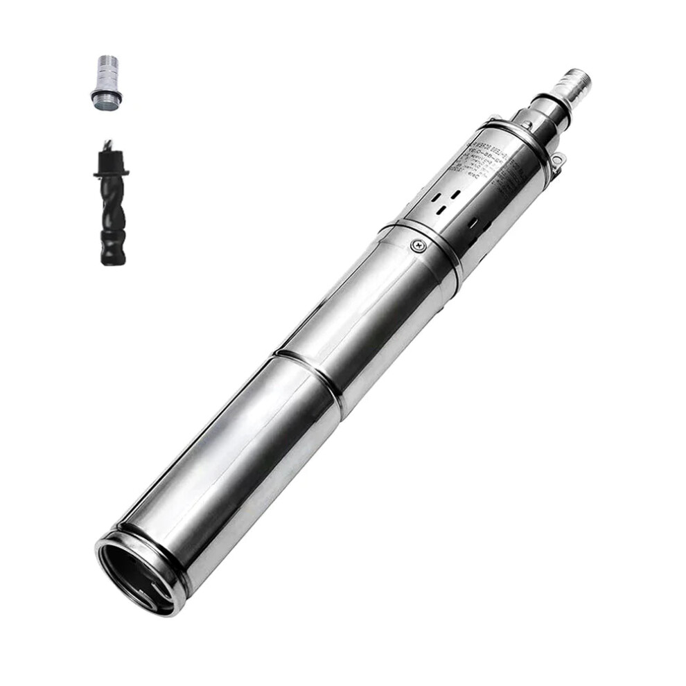 High-Efficiency 370W Solar Well Pump With 65M Max Head & 2000L/H Flow Rate - Compatible With 24V Battery & Solar Pv Panels 744759058409