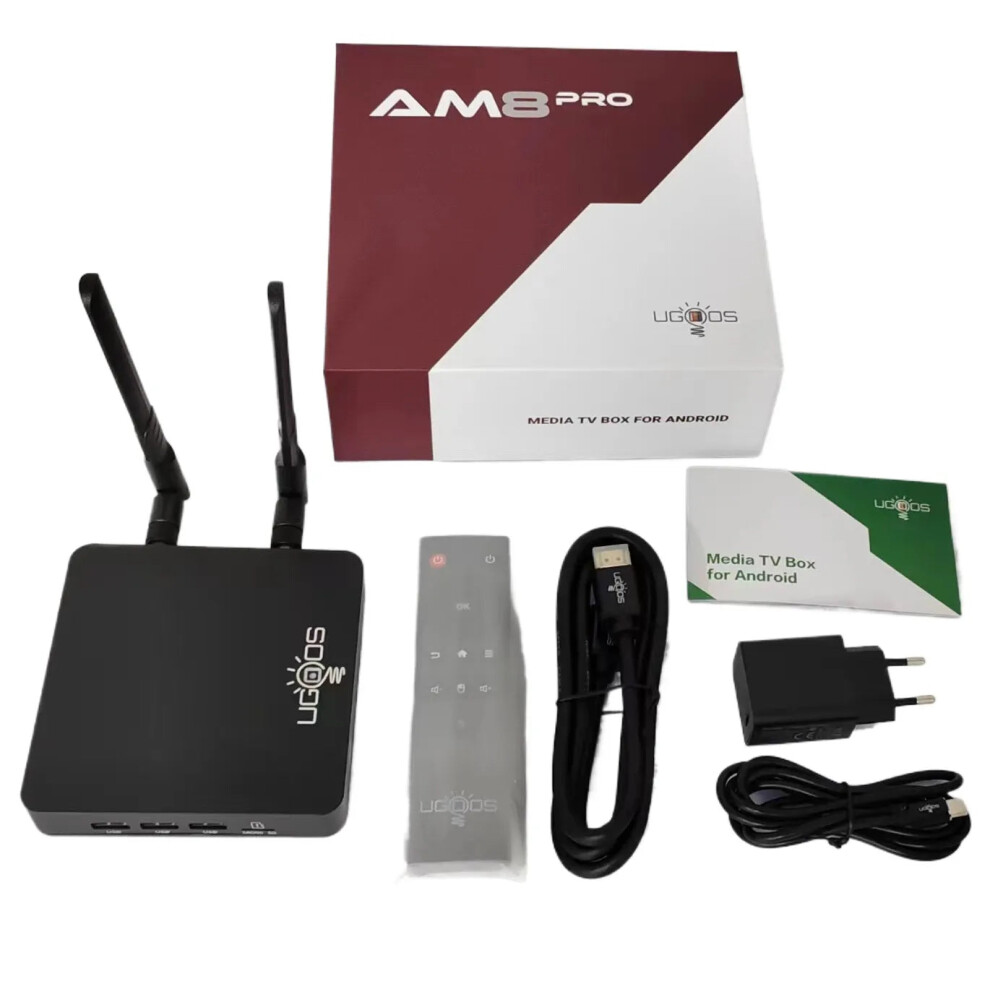 Ugoos Am8 Pro Tv Box - Amlogic S928x, 4Gb Ddr4 Ram, 32Gb Rom, Android 11, Av1, Cec, Hdr, Wifi 6E, 1000M Ethernet, Otg, Bt 5.3 7445016255281