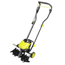 Compact Electric Scarifier & Rotary Tiller - 220V Multifunctional Garden Tool for Weeding, Digging, and Soil Plowing