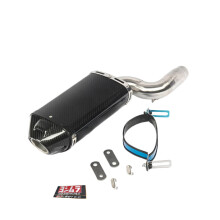 Kawasaki ZX6R ZX636 (2004-2008) Carbon Fiber Slip-On Motorcycle Exhaust System with Middle Link Pipe