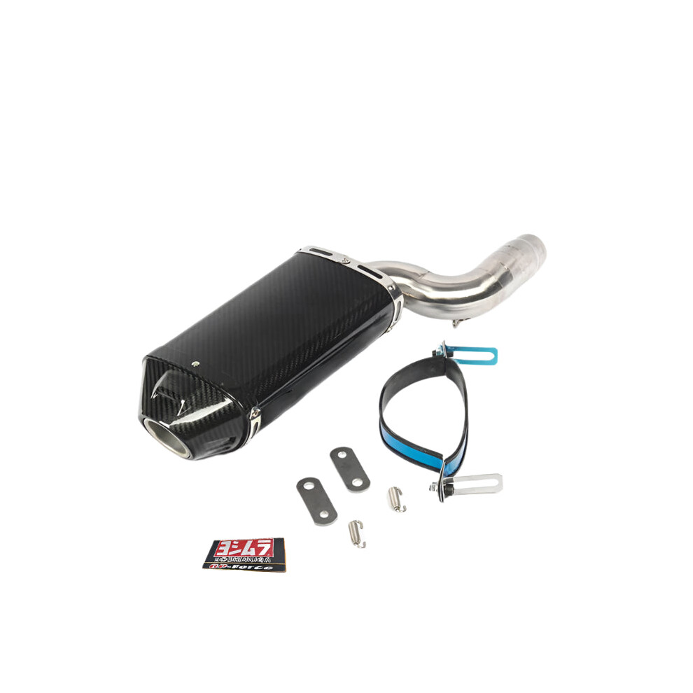 Kawasaki Zx6r Zx636 (2004-2008) Carbon Fiber Slip-On Motorcycle Exhaust System With Middle Link Pipe 7445026972987
