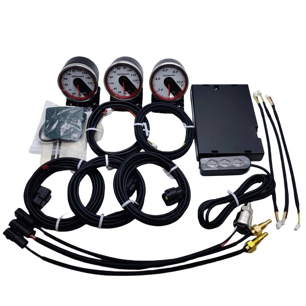 60Mm Mugen Assist Meter: Water Temp, Oil Temp & Oil Pressure Control Unit For Civic Eg, Ek9 Type R, Fd2, R18, Ge8, Fit Jazz Gk5, Gd3, S2000 7445024923998