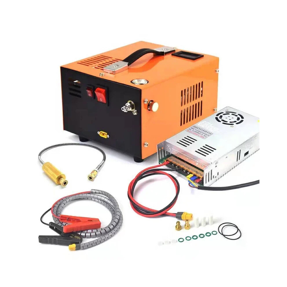 Compact 12V High-Pressure Air Compressor Pump With 220V Transformer - 4500 Psi, 300 Bar, 30Mpa For Automotive Use 7445005878842