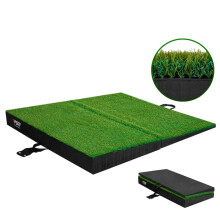 Foldable PGM Golf Slope Strike Pad - Swing Practitioner with Adjustable High and Low Slope Pads (Model DJD041)