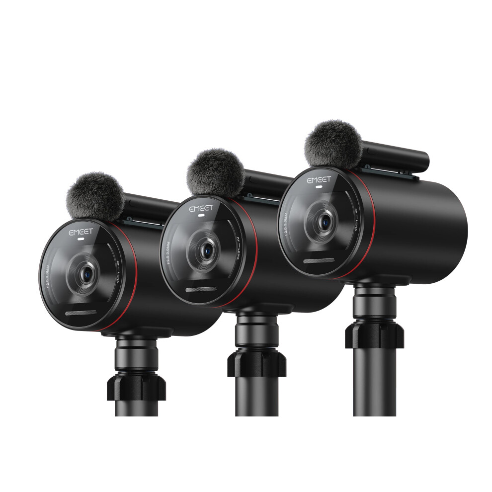 Emeet Streamcam One: 3-Pack 1080P Wireless Streaming Cameras With Sony Sensor For Youtube, Twitch, And Facebook 313053640612