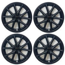 Tesla Model 3 18-Inch Old Style Hub Caps - Sport Edition Whirlwind Full Edge Cover (Set of 4)