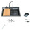 Stainless Steel Kitchen Waterfall Sink with Digital Display - Large Single Basin with Multifunctional Features 1