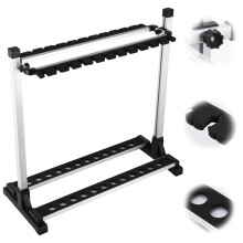 Goture 24-Rod Vertical Fishing Pole Rack - Large Capacity Display Stand & Fixed Frame Holder