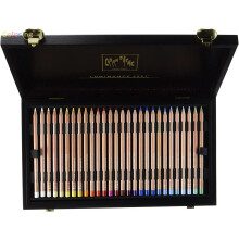 Luminance 76-Color Set: Caran d'Ache Oil-Based Colored Pencils with 3.8mm High Pigment Lightfast Leads