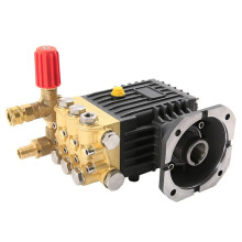 Heavy-Duty Brass Triplex Plunger Pump - 100-300 Bar, 15-18 LPM - Compatible with Electric, Gasoline, and Diesel Engines