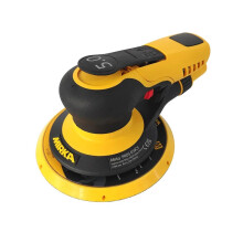 Mirka 6-Inch Pneumatic Orbital Sander & Polisher - Finnish Precision for Car Detailing and Grinding