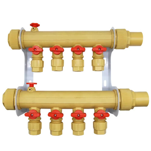 High-Flow PPR Copper Ball Distributor for Floor Heating - Rust-Resistant Design with Tire Dismantling Capability
