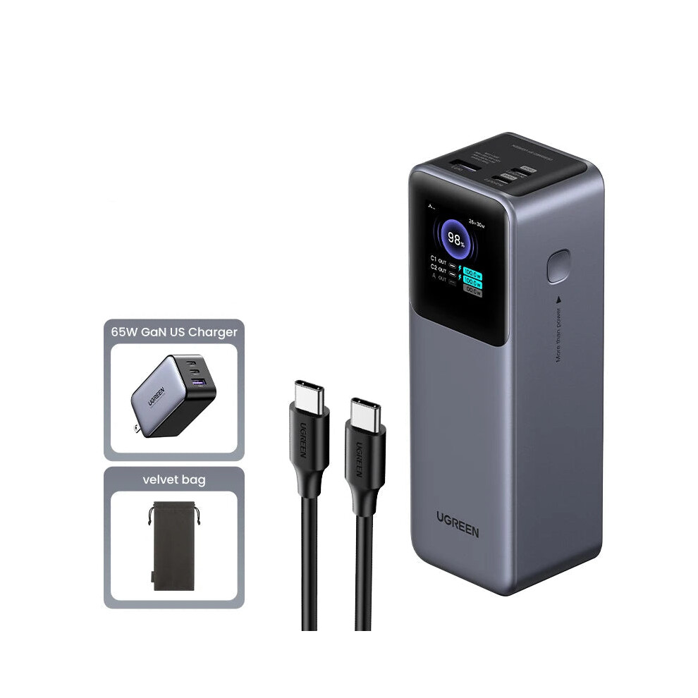 Ugreen 130W 20000Mah Pd3.0 Power Bank - Fast Charging Portable Battery For Samsung Tablets With Pps Support 7445017092090
