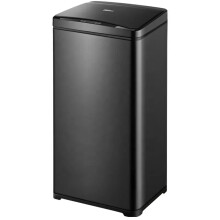 Smart 13 Gallon Touchless Trash Can: Auto Sensor, Stainless Steel & Plastic Design for Kitchen & Commercial Use