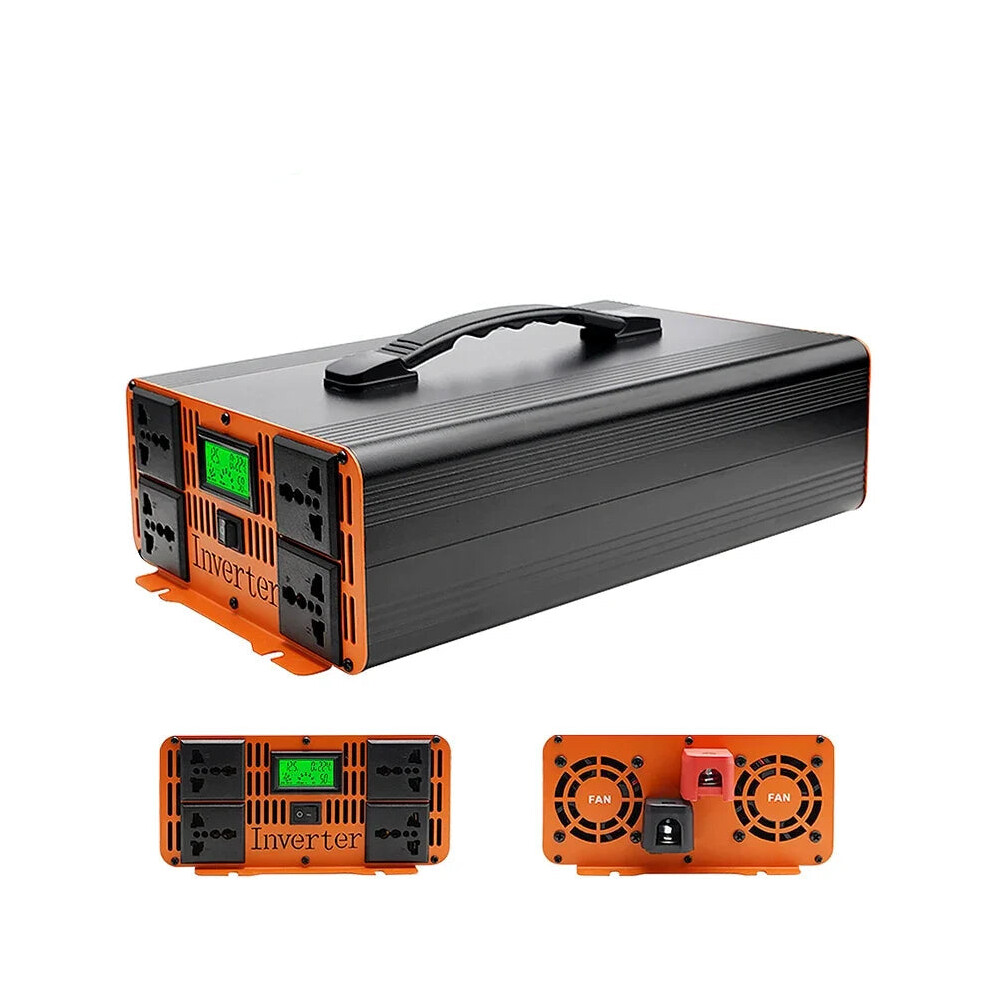 High-Power Portable Solar Inverter: 12V To 220V Pure Sine Wave Converter With 4000W/5000W/6000W European Socket, 50Hz 711181839999