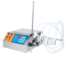 Efficient Semi-Automatic Liquid Filling Machine with 4 Nozzles for Milk, Eye Drops, Oral Solutions, and Cosmetics