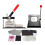 Premium Rectangle 54x78mm Button Maker Kit with Paper Cutter & 1000 Magnet Buttons 1