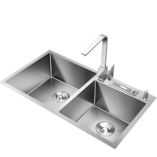 Stainless Steel Single Bowl Kitchen Sink with Knife Holder and Vegetable Washing Basin