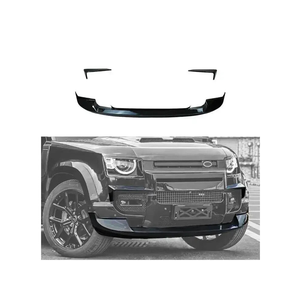 2020 Land Rover Defender Front Bumper Lip Spoiler & Diffuser Protector 726084338036