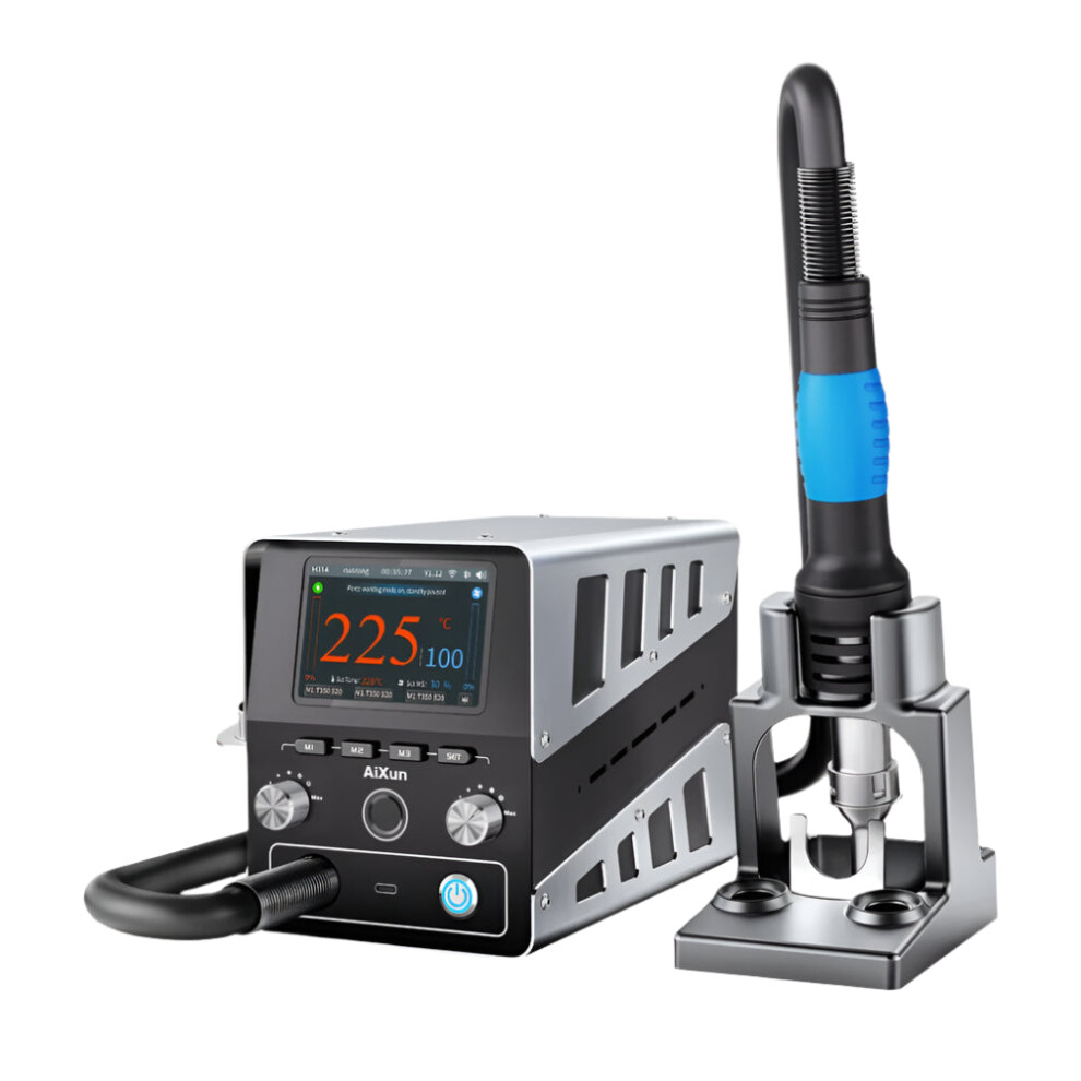 Aixun H314 1400W Intelligent Digital Hot Air Gun Soldering Station With Bga Rework Nozzle 744759181473