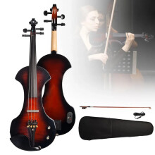 Sunset Silent Electric Full-Size 4/4 Violin Kit with Ebony Fittings and Hard Case