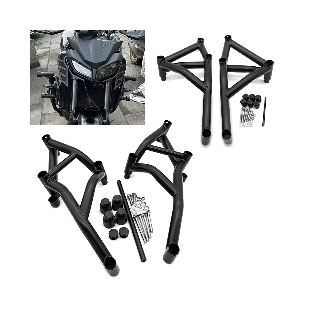 Yamaha Mt-09/Fz-09/Tracer 900 (2014-2020) Front Crash Bar Engine Guard & Stunt Subcage With Passenger Pegs 313049552578