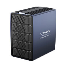 Acasis 5-Bay Aluminum HDD Docking Station with 8 RAID Modes for 2.5 & 3.5 Inch HDD/SSD