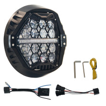 7-Inch Round LED Motorcycle Headlight with Housing Bucket & DRL Hi/Low Beam for Harley & All Motorcycles