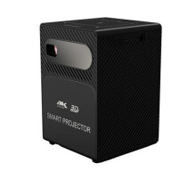 WZATCO P18 HD 4K 3D DLP Mini Projector with Android 9.0, WiFi, LED, Bluetooth, AirPlay, and Built-In Battery