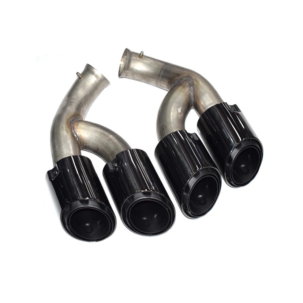 Porsche Cayenne 958 (2015-2017) Gts Stainless Steel Exhaust Tailpipe Upgrade Black 313027563503