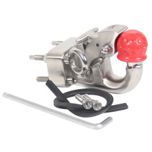 Heavy-Duty Stainless Steel Trailer Hook with Integrated Ball for Land Cruiser Accessories