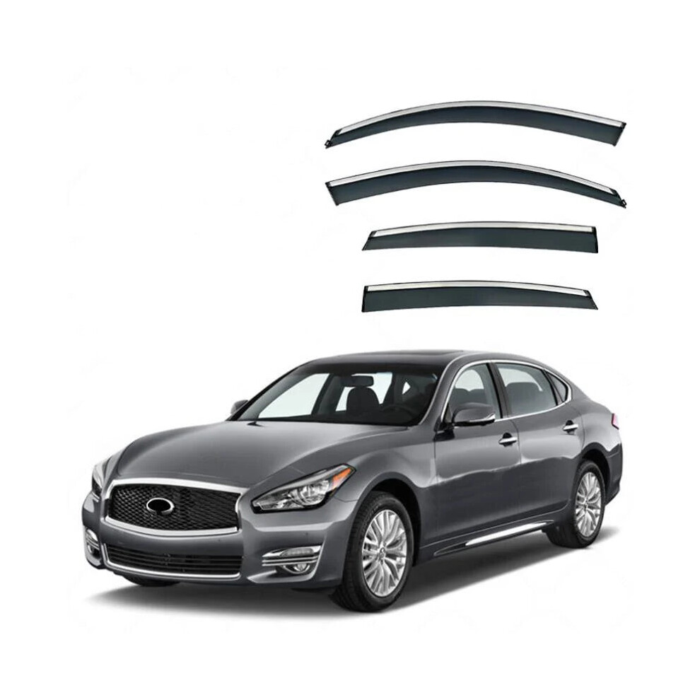 Infiniti Q70/Q70l Y51 Window Visor Rain Guard & Side Window Deflector (2013-2019, 2024) Weather Shield 313098746768