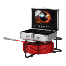 9-Inch DVR Sewer Pipe Inspection Camera with 1080p HD, IP68 Waterproof Endoscope, and 17mm Industrial Drain Monitoring