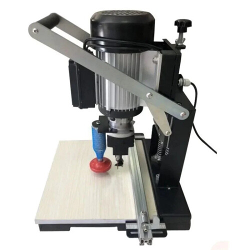 1100W Multi-Function CNC Woodworking Hinge Drill & Portable Cutting Machine - Semi-Automatic 3-in-1 DIY Lathe