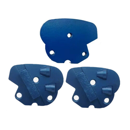 Durable PCD Grinding Shoes with Two Half Dovetail Segments for Efficient Thick Coating Removal