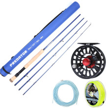 Saltwater 30T SK Carbon Fiber Fly Fishing Rod & CNC Machined Drag Reel Combo, 8-10WT