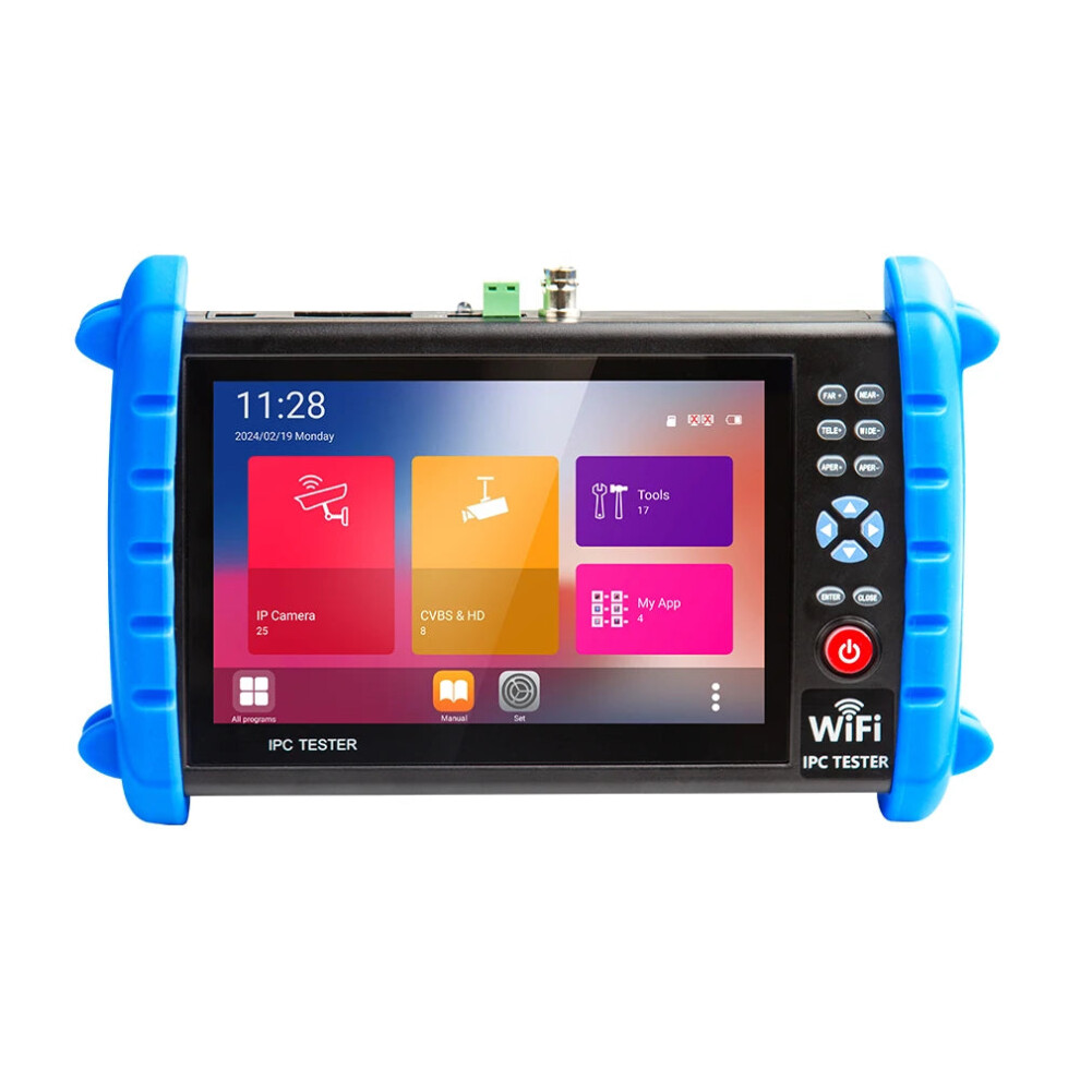 Noyafa Nf-722 7-Inch 4K Cctv Tester With 8Mp Ahd/Cvi/Tvi/Sdi/Hdmi Support And 1080P Input/Output Ip Camera Monitor 744759113900