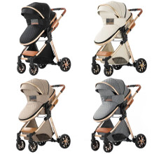 3-in-1 Multifunctional Lightweight Baby Stroller & Carriage with Luggage Compatibility
