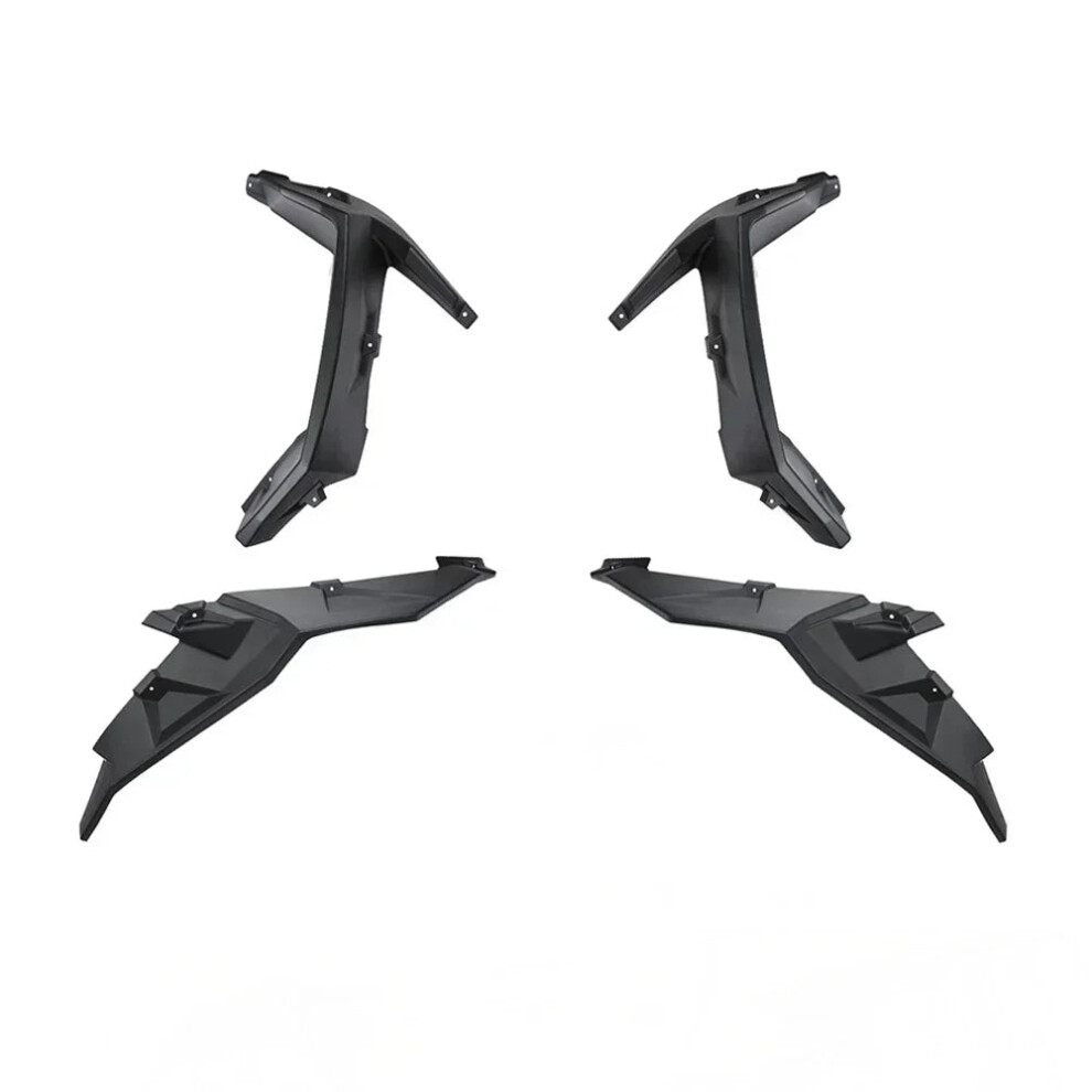 Kemimoto Extended Fender Flare Kit For Polaris Rzr Xp & Turbo Models - Mud Guards & Flaps Included 7445040955980
