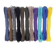 550 Black Paracord Rope - 100m Custom Nylon 4mm 7-Strand Braid for Bracelets & Survival Gear
