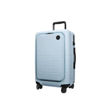 Stylish 21-Inch Quilted Trolley Suitcase with Front Lid Password Lock for Organized Travel