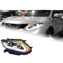 Nissan X Trail 2014-2016 Rogue LED Headlights with DRL, HID Option & Angel Eye Beam Accessories by AKD