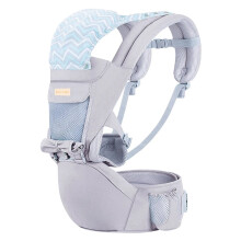 Ergonomic Baby Carrier with Hip Seat - Breathable & High Quality for Newborns to 36 Months, Supports Up to 44 lbs