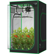 Premium High Reflective Mylar Grow Tent with Observation Window & Floor Tray for Indoor Hydroponics