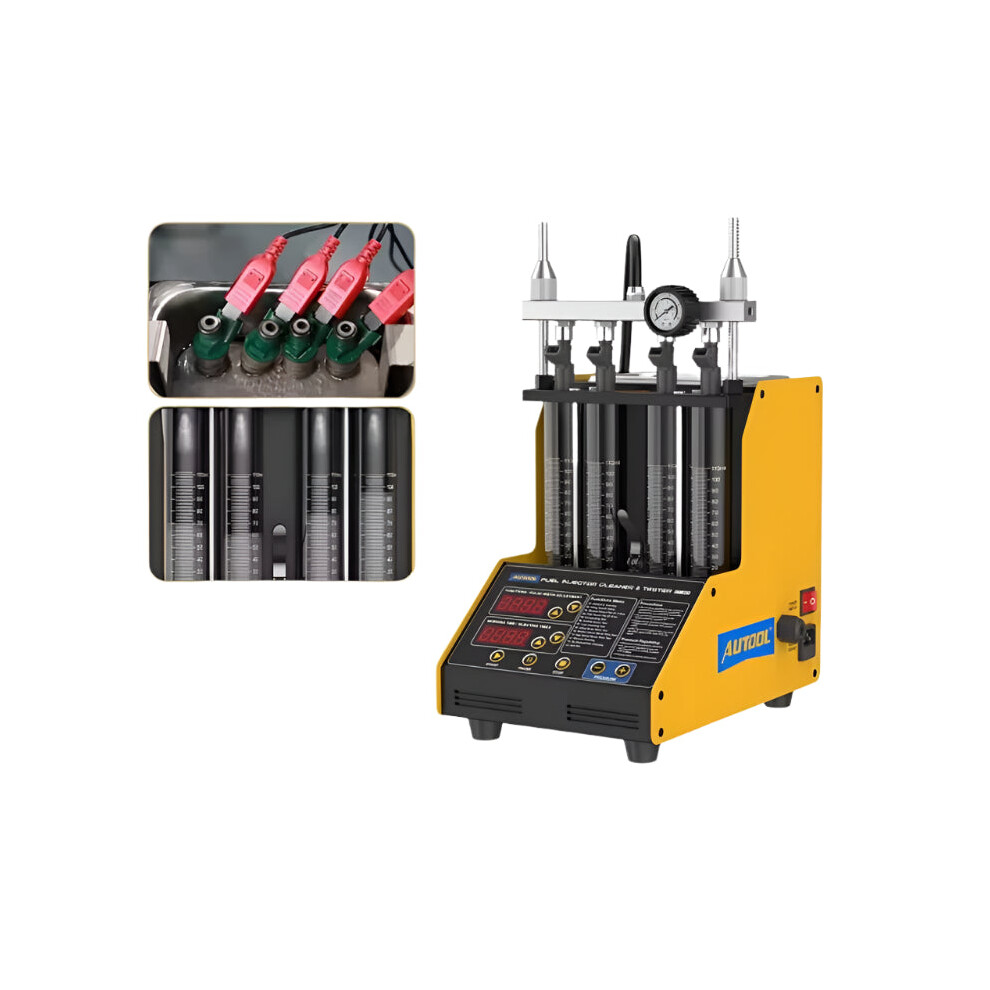 Autool Ct150 Original 4-Cylinder Car & Motorcycle Fuel Injector Tester And Cleaning Machine 313114346378