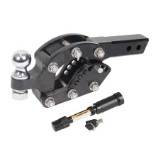 Heavy-Duty Adjustable Manganese Steel Trailer Hitch Ball Mount - Premium Exterior Accessory for Secure Towing