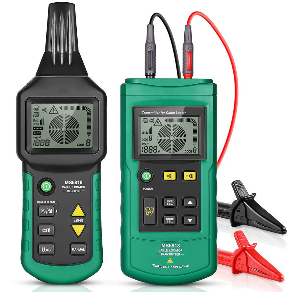 Ms6818 Portable Network & Telephone Cable Locator With Underground Pipe Detection 726084551855